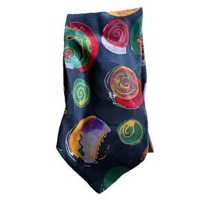 Vintage‎ Bachrach Tie Necktie Colorful 100% Silk
